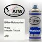 Preview: BMW-Motorcycles, White Metallic Tricoat, A96: 400ml Sprühdose, von ATW Autoteile West.